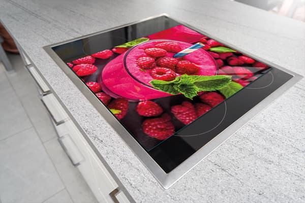 GLAS SKÆREBRÆT 45x52 HINDBÆR