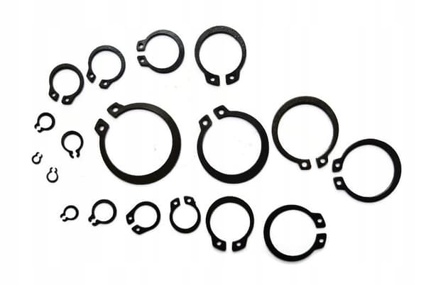 E-clips invändiga låsringar set med 300 silver