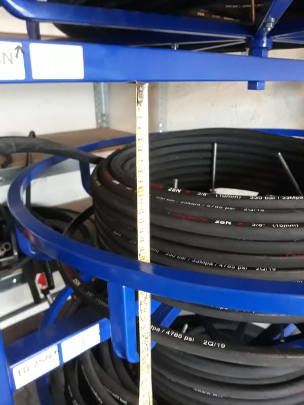 6-hylderstativ/stativ til hydrauliske slanger