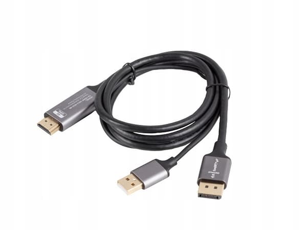 Lanberg HDMI (han) -> Displayport (han) Adapterkabel 1,8M 4K Sort