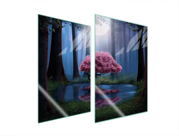 GLASSKYDDSPLÅT FÖR KÖK 2x35x52 TRÄD