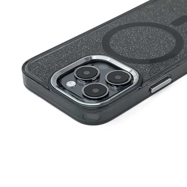 iPhone 17 Pro MagSafe Glitter-cover - Sort