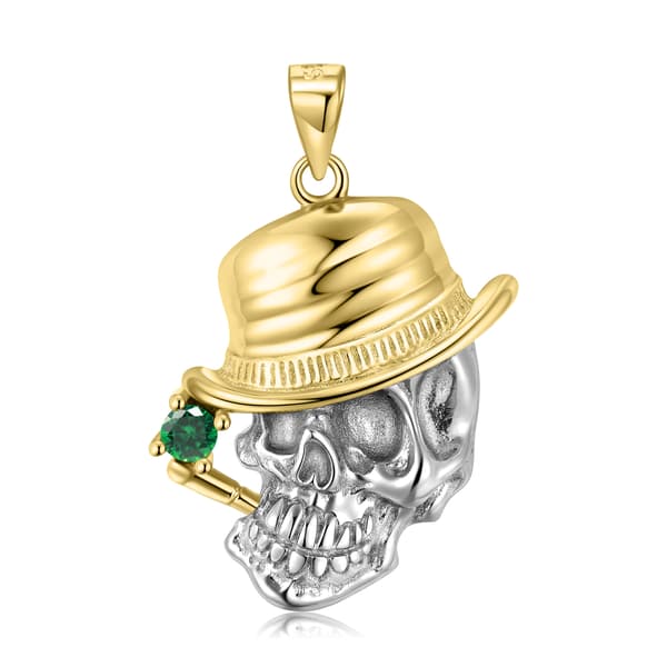 Collar de cadena de plata 925 con calavera Trusky