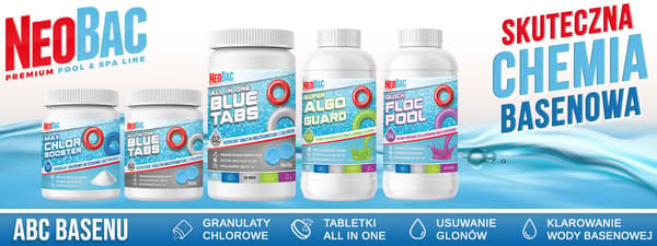 NeoBac BLUE TABS monitoimiset uima-allastabletit 50 kpl.