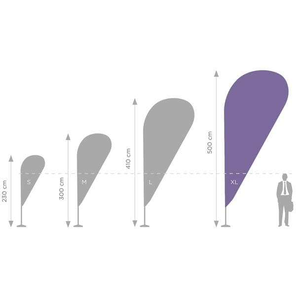 PRO XL mainoslipputanko - 560 cm