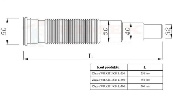 MULTIREDUKTIONSFLÄNS 50/50,40,32 L-350