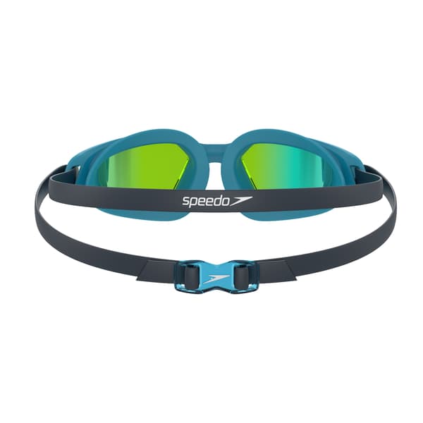 Speedo Hydropulse Mirror Junior ONE uimalasit koko navy/sininen BAR/keltakulta