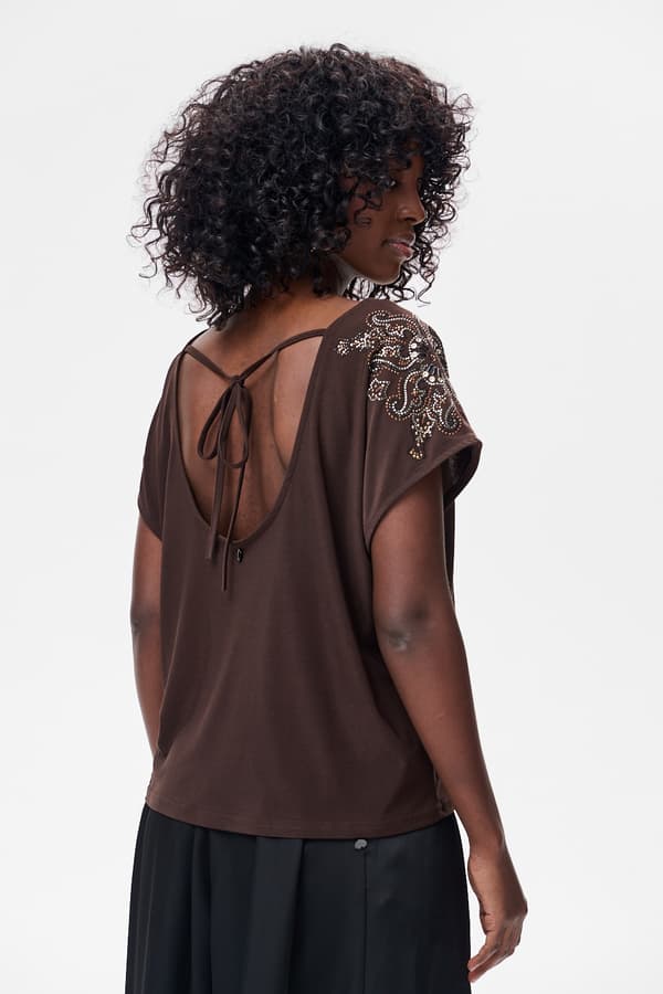Lenix Chokolade Damebluse 48/50