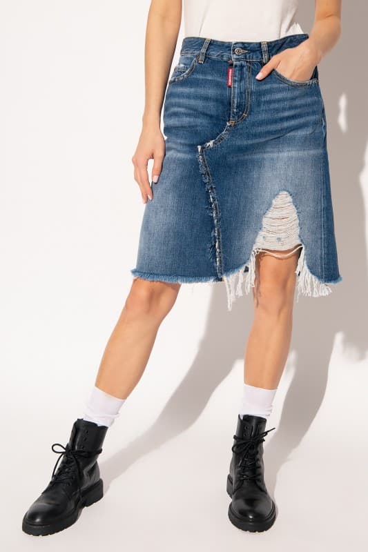 DSQUARED2 Dam Denim Midikjol -50 - Storlek: L