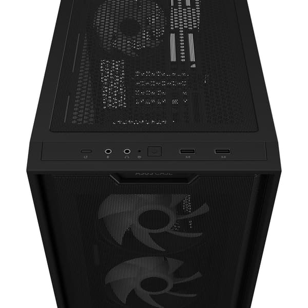 ASUS A21 PLUS ARGB -tietokonekotelo, musta, Mini-ITX, 465 mm