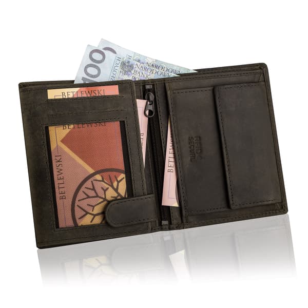 BPM-HT-62 BRUN PRIME herrplånbok + CERTIFIKAT