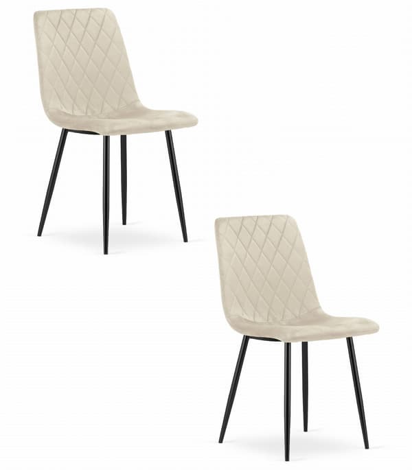 TURIN-tuoli - beige sametti x 2