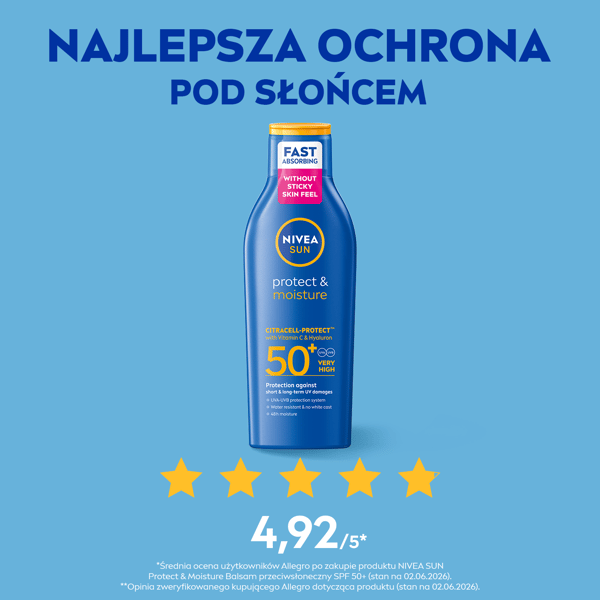 Nivea SUN aurinkovoide SPF 50+ vedenpitävä 200ml