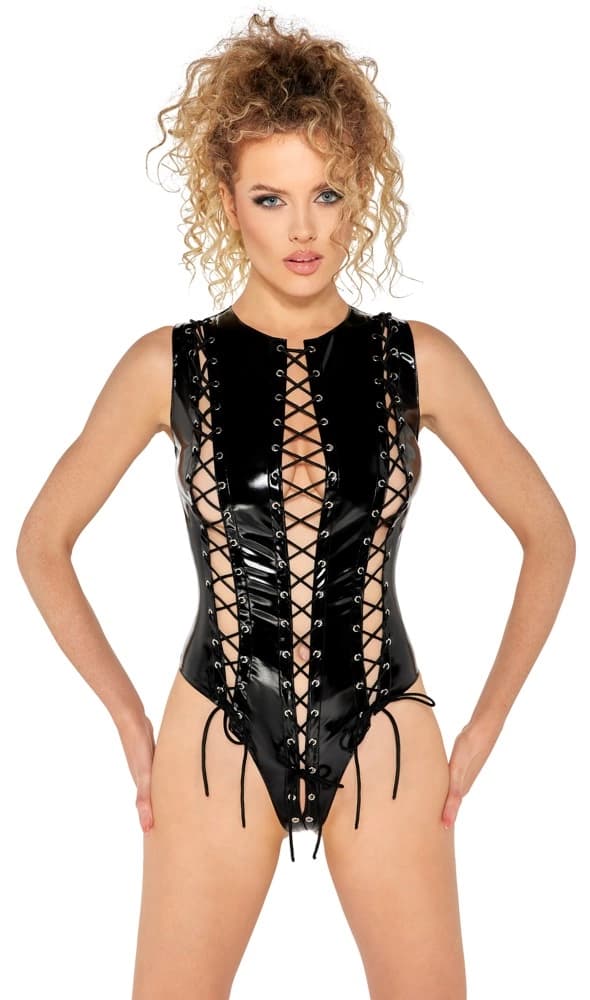 Black Level Vinyl Blonde Bodysuit Sort M
