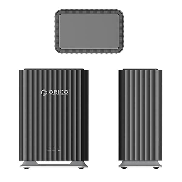 9728C3-fodral för 2 x 2,5" hårddiskar / SSD / 3,5" hårddiskar - svart
