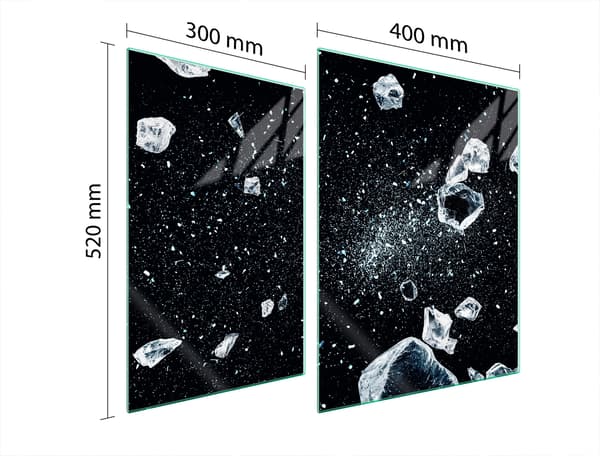 GLASSKYDDSPLÅT FÖR SPIS 70x52 ICE