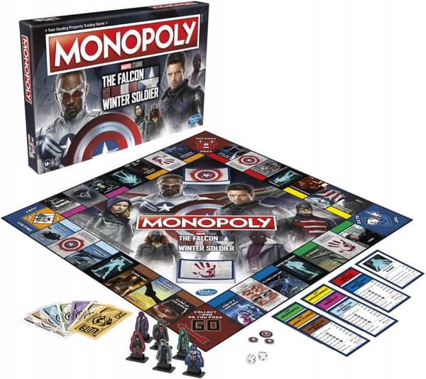 HASBRO MONOPOLY MARVEL FALCON BRÆTSPIL ENGELSK SAMLEVERSION