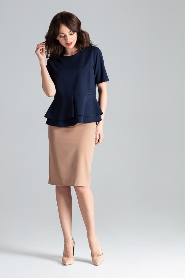 Blus L026 marineblå S
