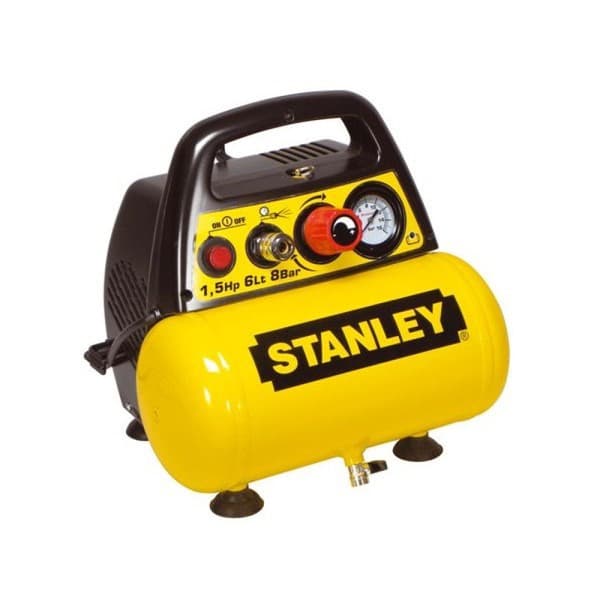 Oliefri kompressor 230V, 1,5 HK, 6L STANLEY