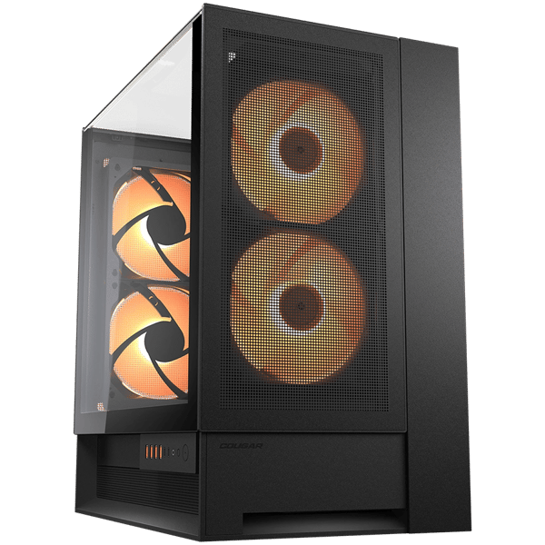 COUGAR OmnyX PC-chassi, Midi Tower, Svart