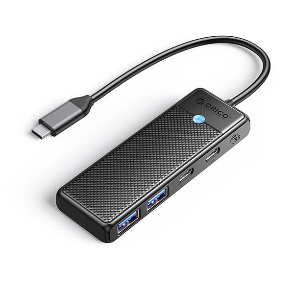 Hub PAPW2AC-C3 USB-C til USB-A USB-C splitter - Sort