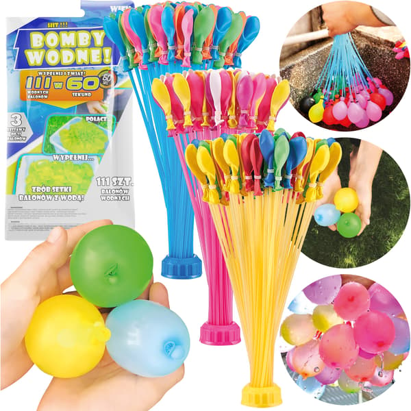 VERGIONIC Vattenballonger 111 st - Snabbfyllning. Sommarkul