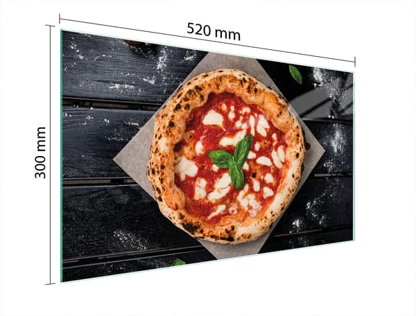 GLAS SKÆREBRÆT 52x30 PIZZA