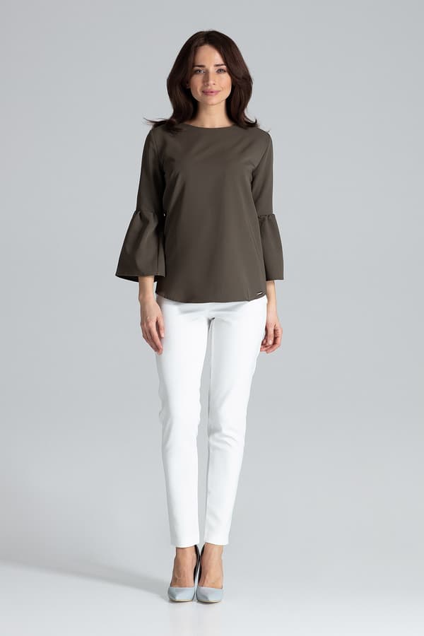 Bluse L010 Olivengrøn S