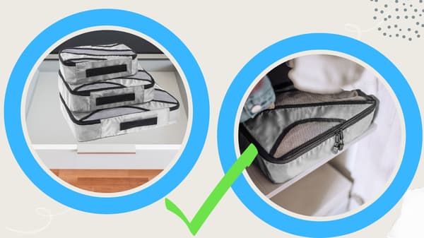 Reseorganizer-set för underkläder, koffertar och garderober