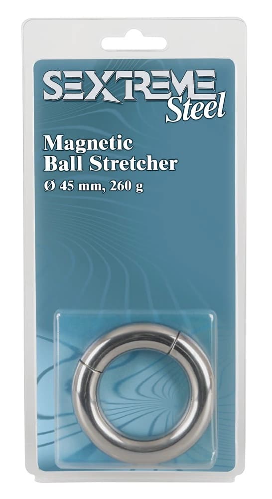 Sextreme Stål Penisring Magnetisk Kuglestrækker 45 mm