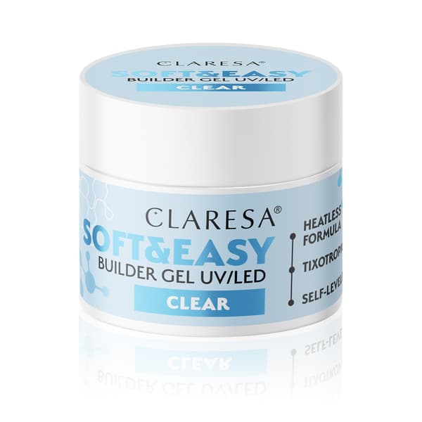 CLARESA Soft&Easy Builder -kynsilakka - kirkas 12 g