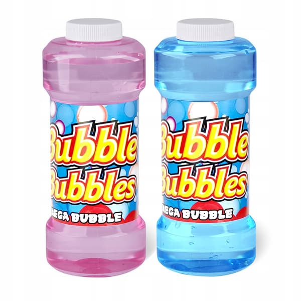 MEGADIDI bubbelvätsks transparent 0,5 liter effektiv färgglada bubblor