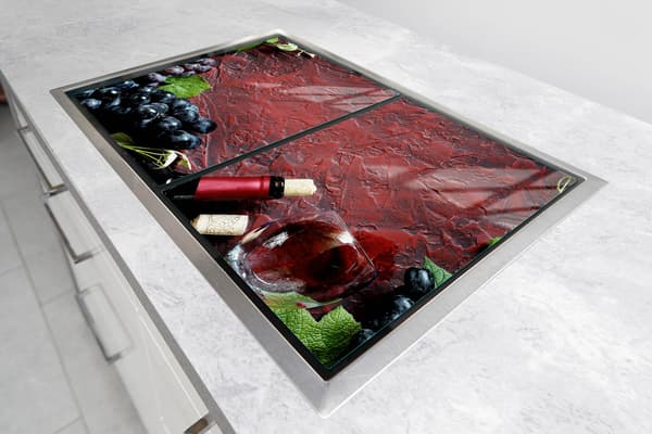 LASINEN SUOJALEVY LIEDELLE 70X52 VIINI