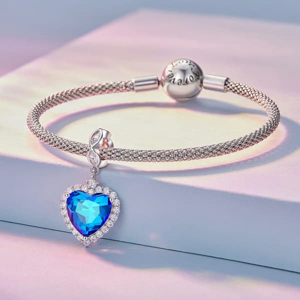 Charm Pandora Corazón del Océano Plata 925