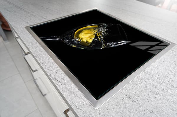 GLASSKYDDSPLÅT FÖR SPIS 70x52 VIN