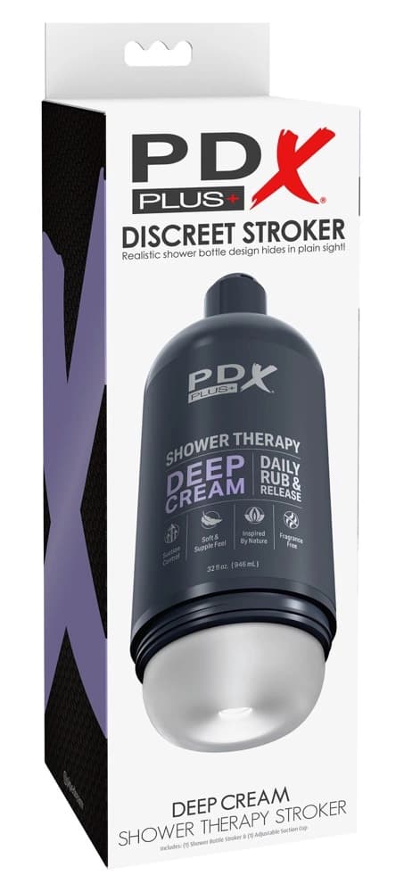 PDXP Diskret Masturbator-lignende Shampoo Shower Therapy Dybdecreme