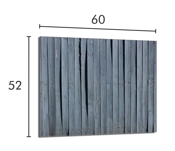 Skyddsplåt för spis i glas 60x52 trä