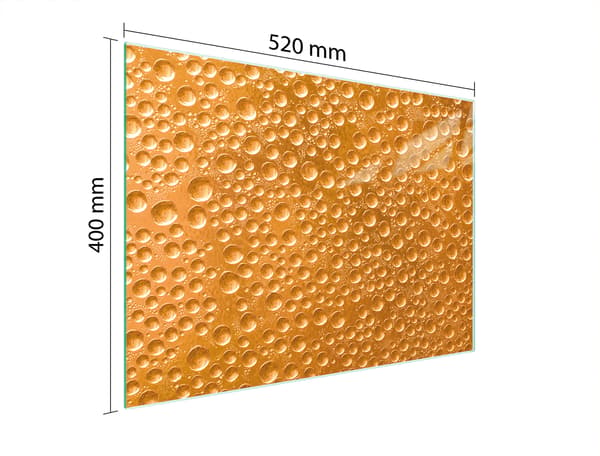 SKÄRBRÄDA I GLAS 52x40 DROPS