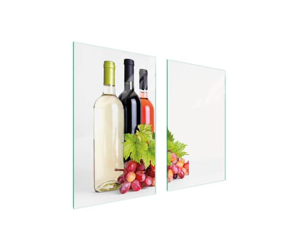 GLASBESKYTTELSESPLADE TIL KOMFUR 75x52 VIN