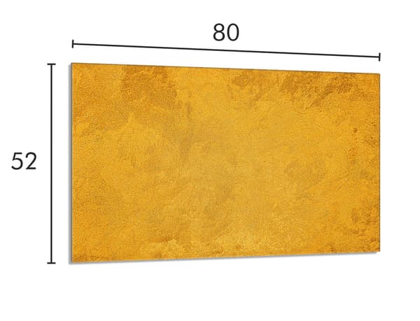Lasinen suojalevy liedelle 80x52 kulta