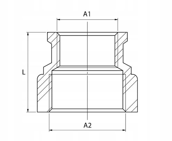 1X3/4 TOMMER MESSING REDUCERINGSBØSNING
