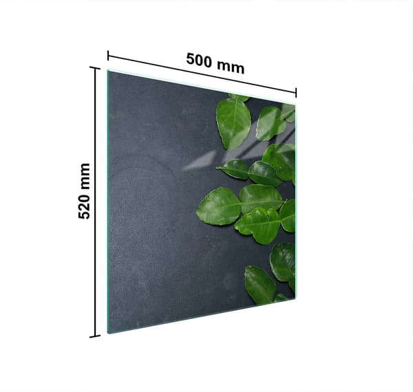 GLASSKYDDSPLÅT FÖR SPIS 50x52 SKIFFER