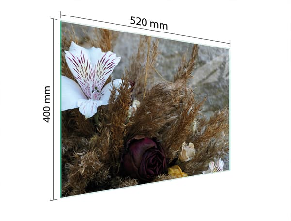 SKÄRBRÄDA I GLAS 52x40 ORCHID