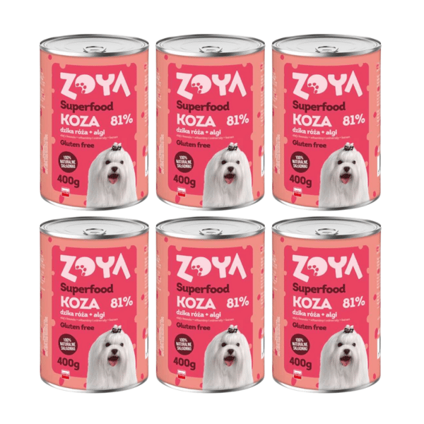 ZOYA Ged Superfood vådfoder til hunde 6x400g