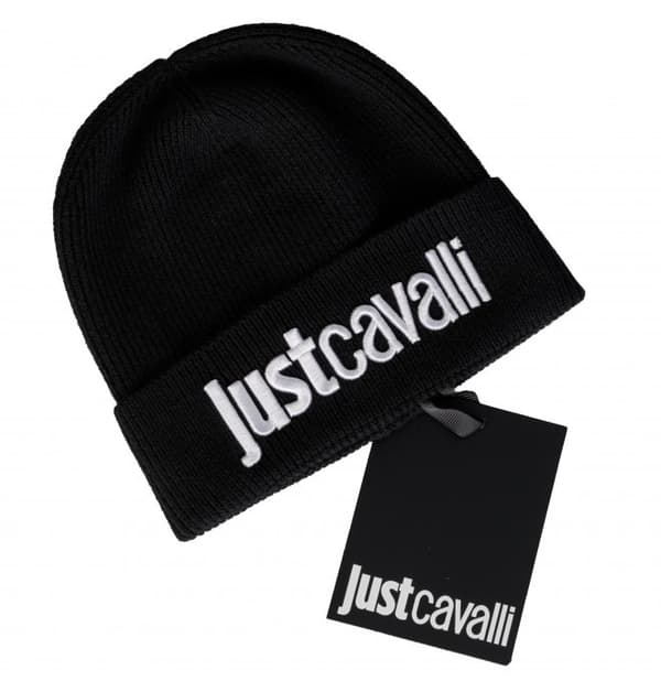 JUST CAVALLI herrehat SORT / HVID