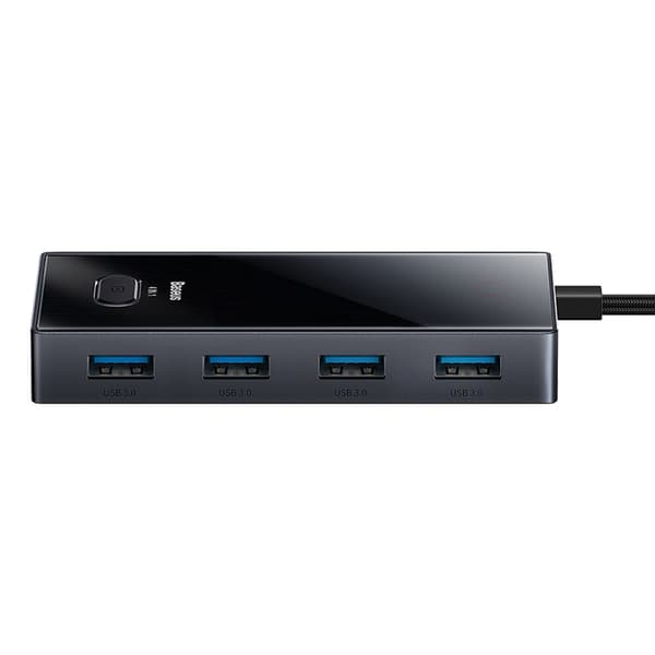 Keskitinjakaja USB-C - 4x USB-A - harmaa