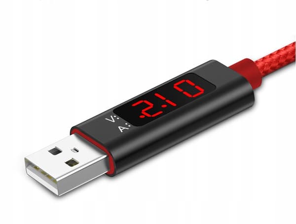 Koanni forstærket højhastigheds mikro-USB-kabel LED-måler