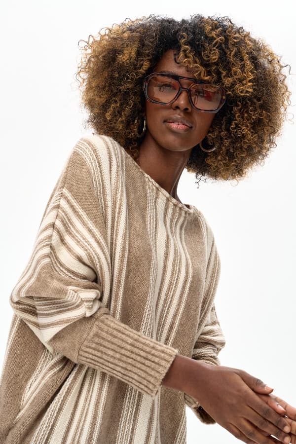 Dame Hippie Lysebrun Sweater 36/38