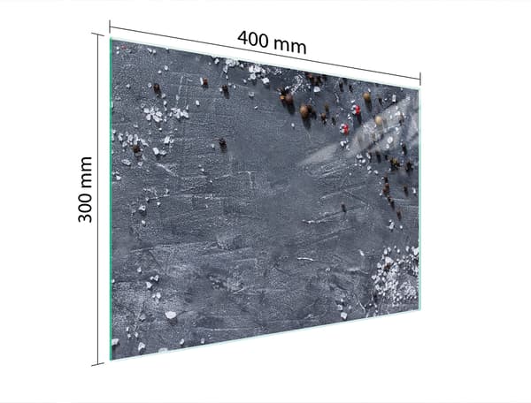 SKÄRBRÄDA I GLAS 40x30 SKIFFE