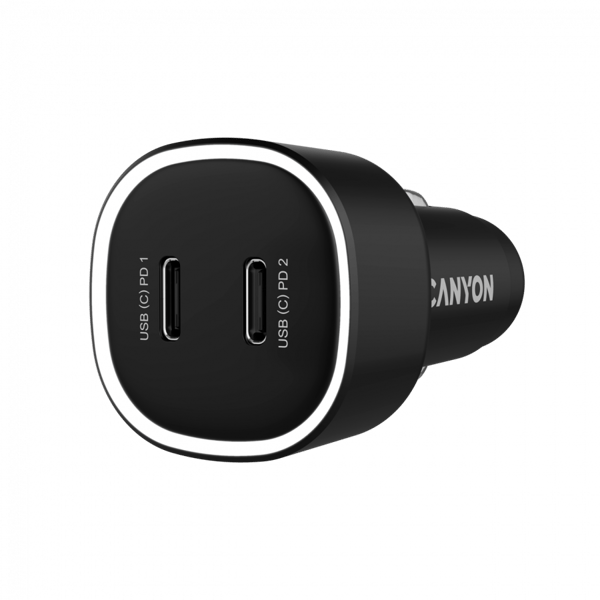 CANYON OnDrive 60 PD 60W Billaddare 2xUSB-C Svart